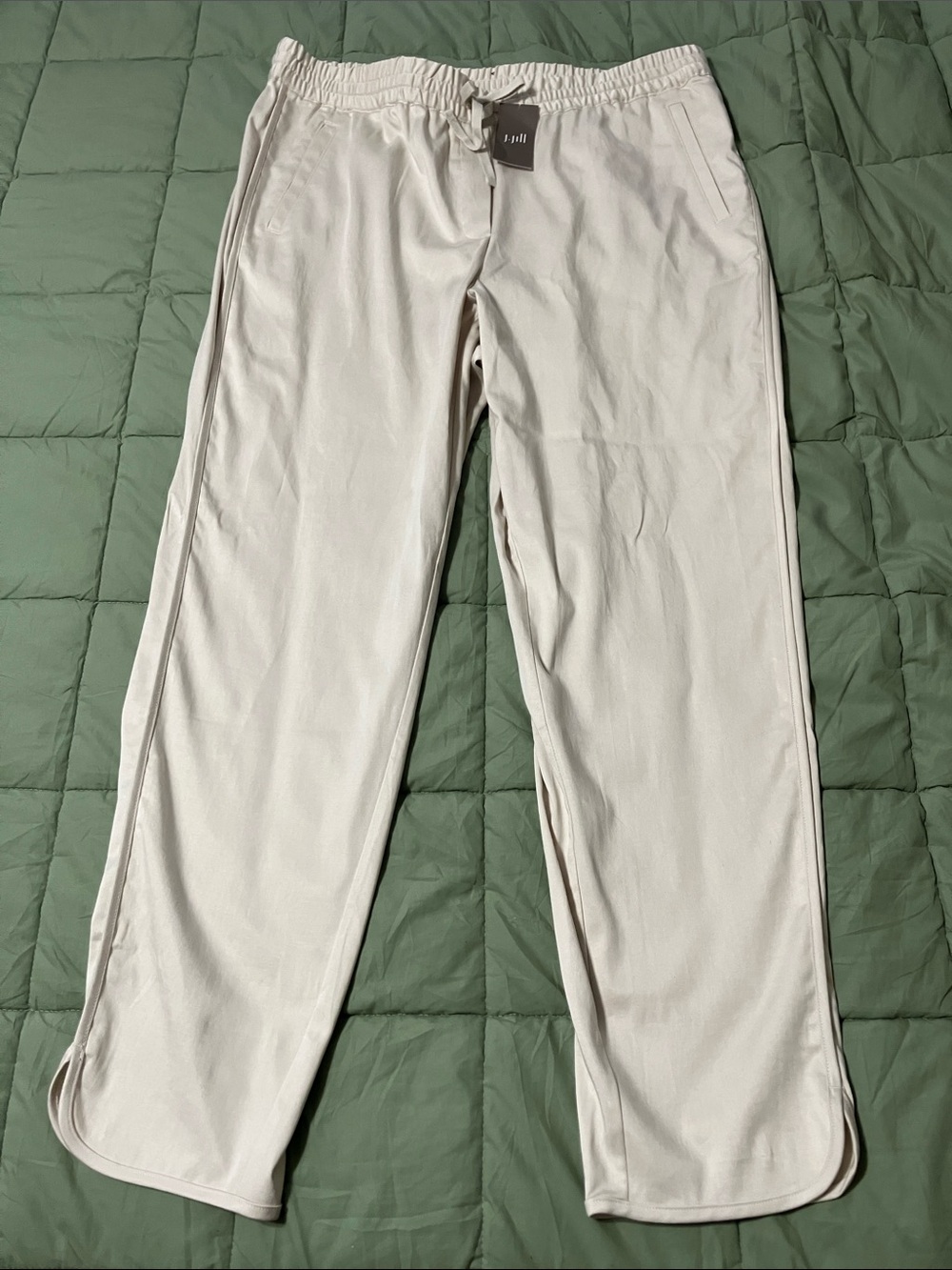 NWT J. Jill Light Beige Women’s Joggers with Elastic Waist Size Large